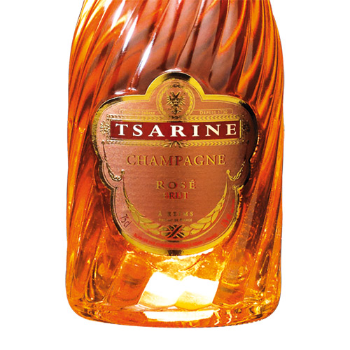 Champagne Tsarine Cuvée Brut Rosé Lux Bouteille lumineuse